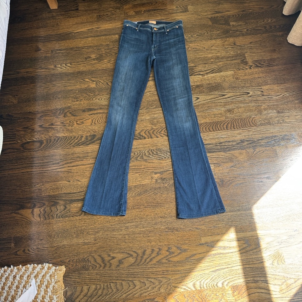 MOTHER Dark Indigo Bootcut Jeans
